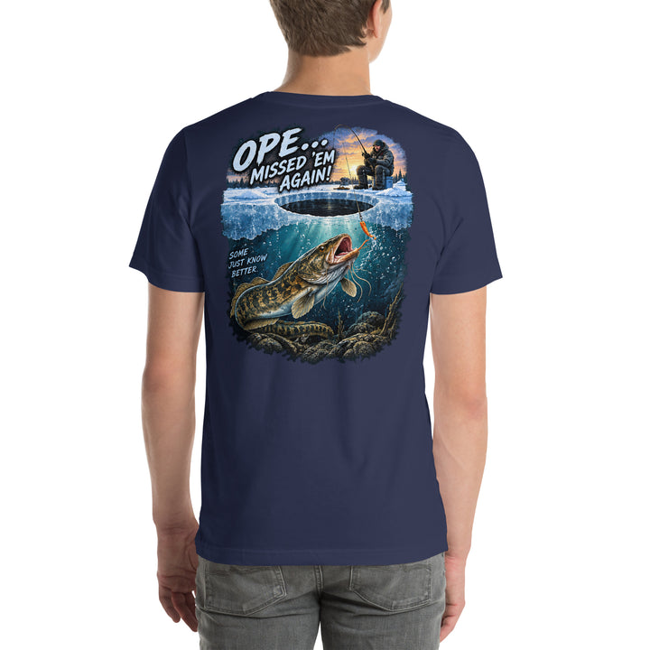 O’MEA™ Eelpout — Premium Tee, navy, back 