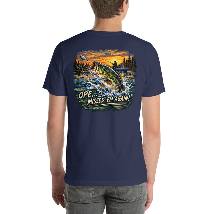O’MEA™ Bass — Premium Tee, navy, back 