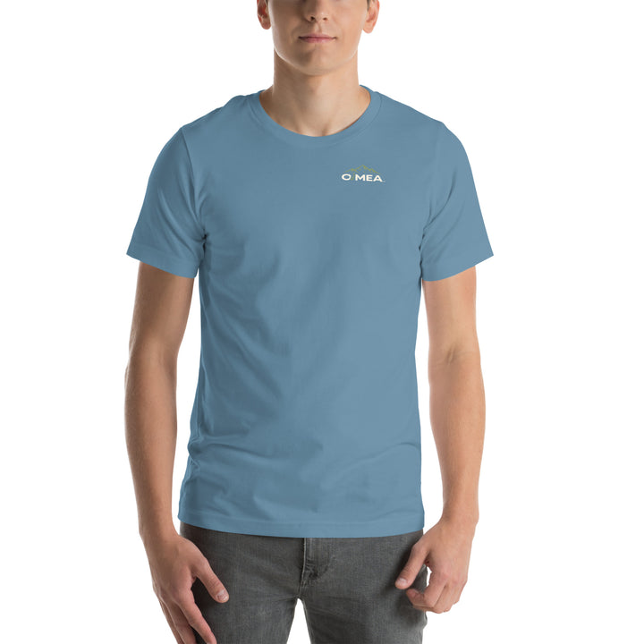 O’MEA™ Golf — Near-Miss Putt — Premium Tee, steel blue, front 